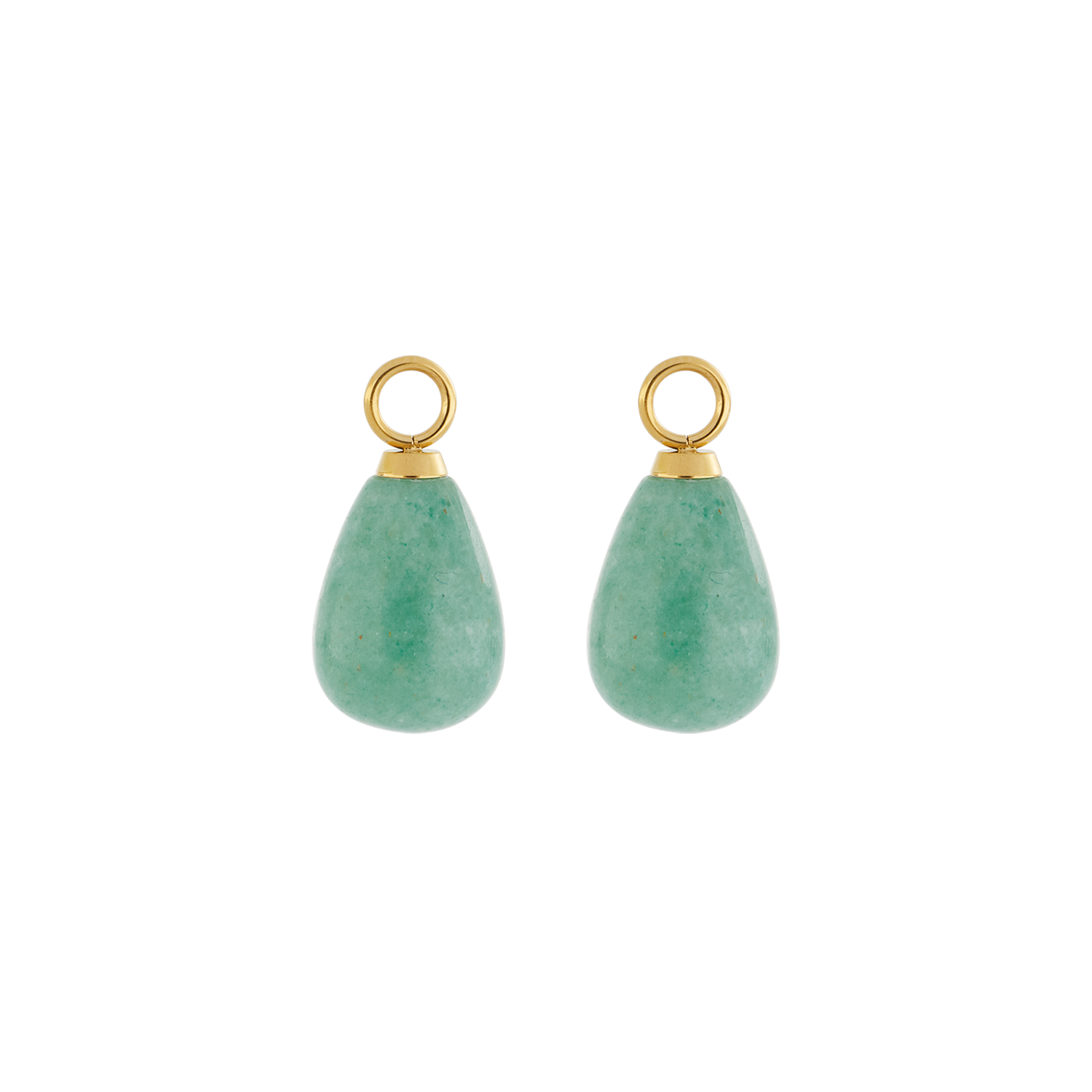 EAR ME UP Charm Drops Gold-Green