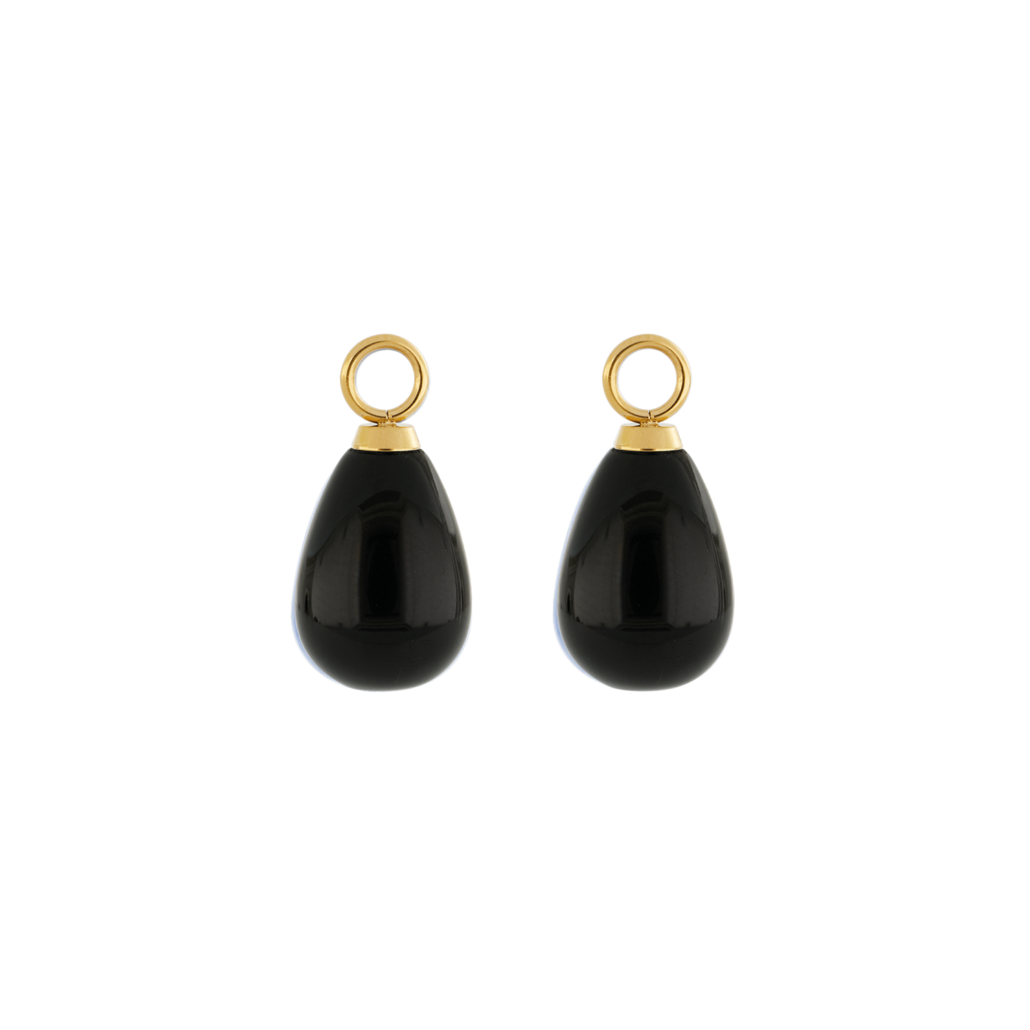 EAR ME UP Charm Drops Gold-Black