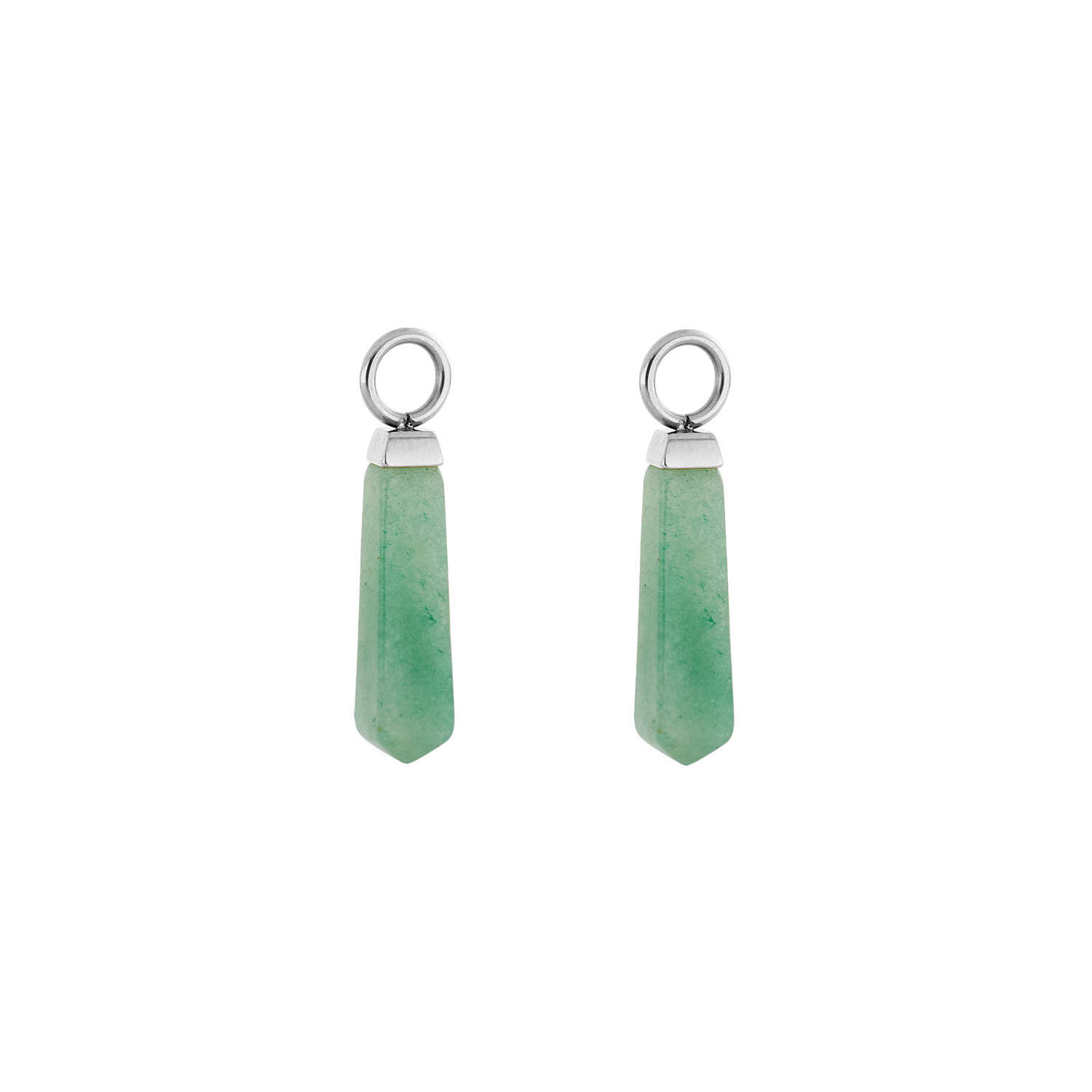 EAR ME UP Charm Obelisk Silver-Green