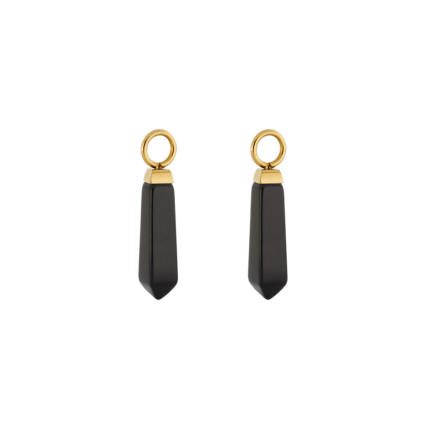 EAR ME UP Charm Obelisk Gold-Black