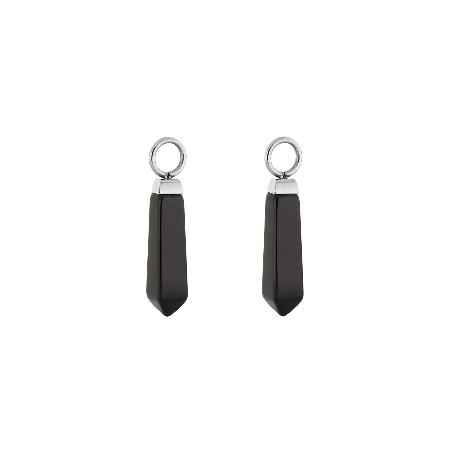 EAR ME UP Charm Obelisk Silver-Black