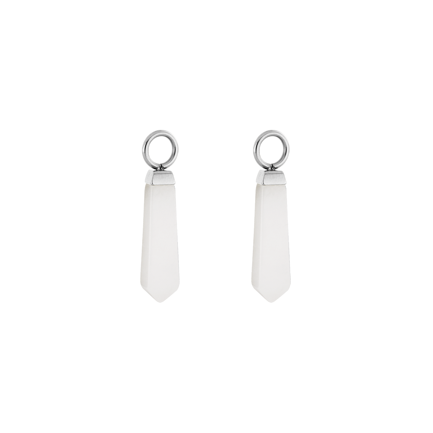 EAR ME UP Charm Obelisk Silver-White