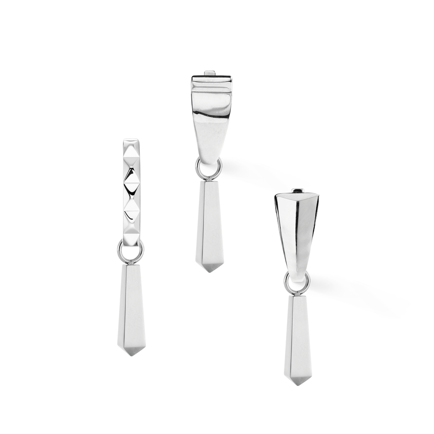 EAR ME UP Charm Obelisk Silver