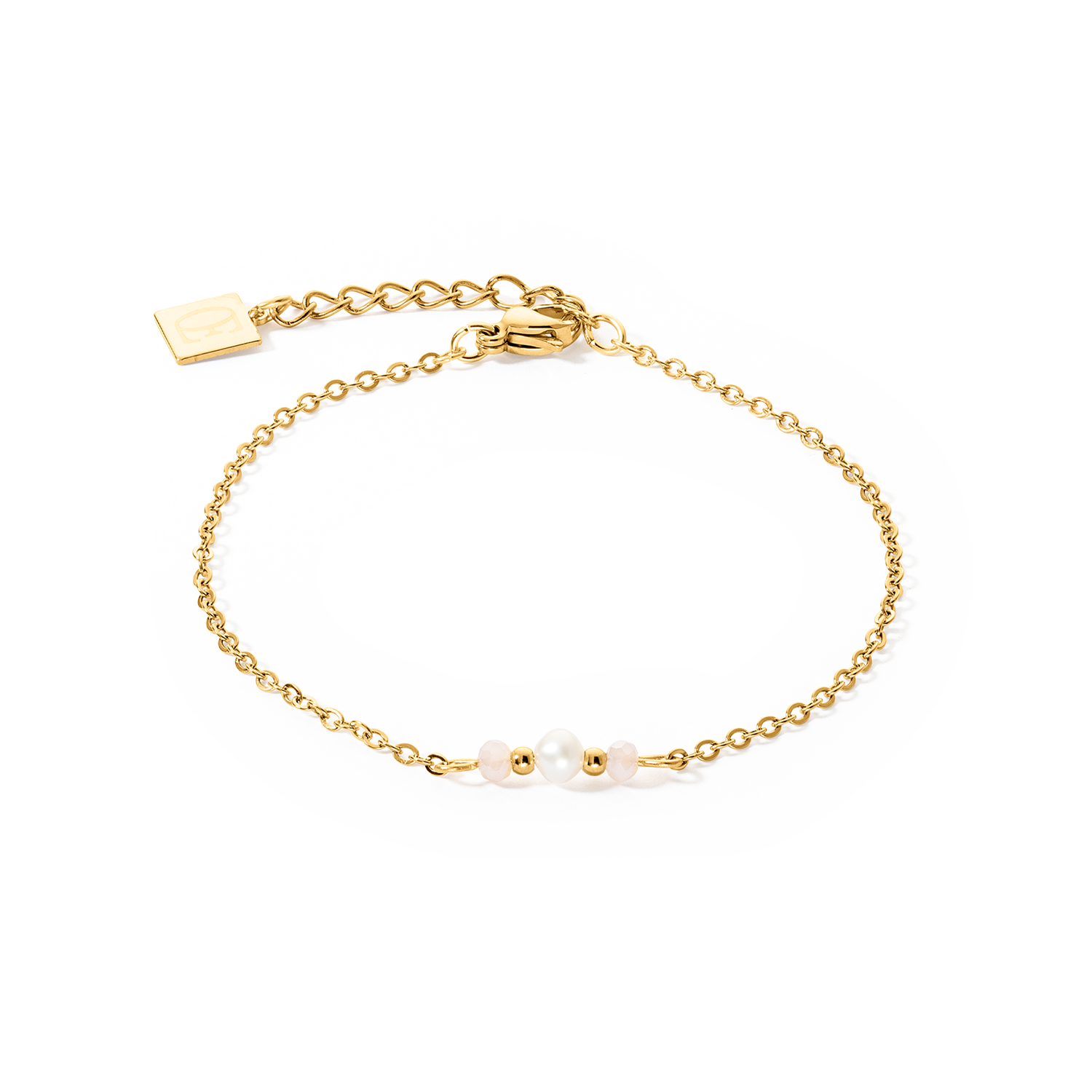 Bracelet Y Fairy Freshwater Pearl  gold