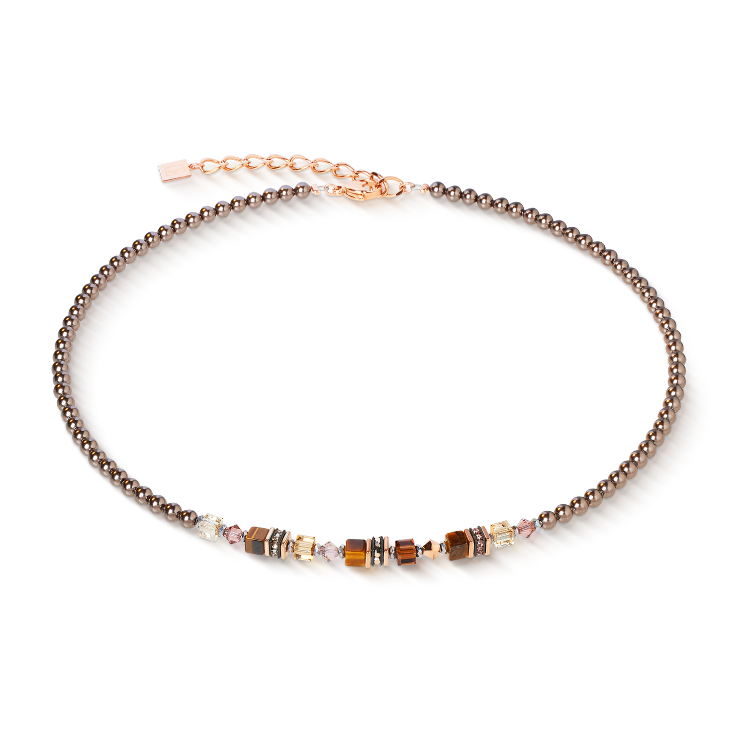 Necklace Princess Earth Glow rose gold-brown