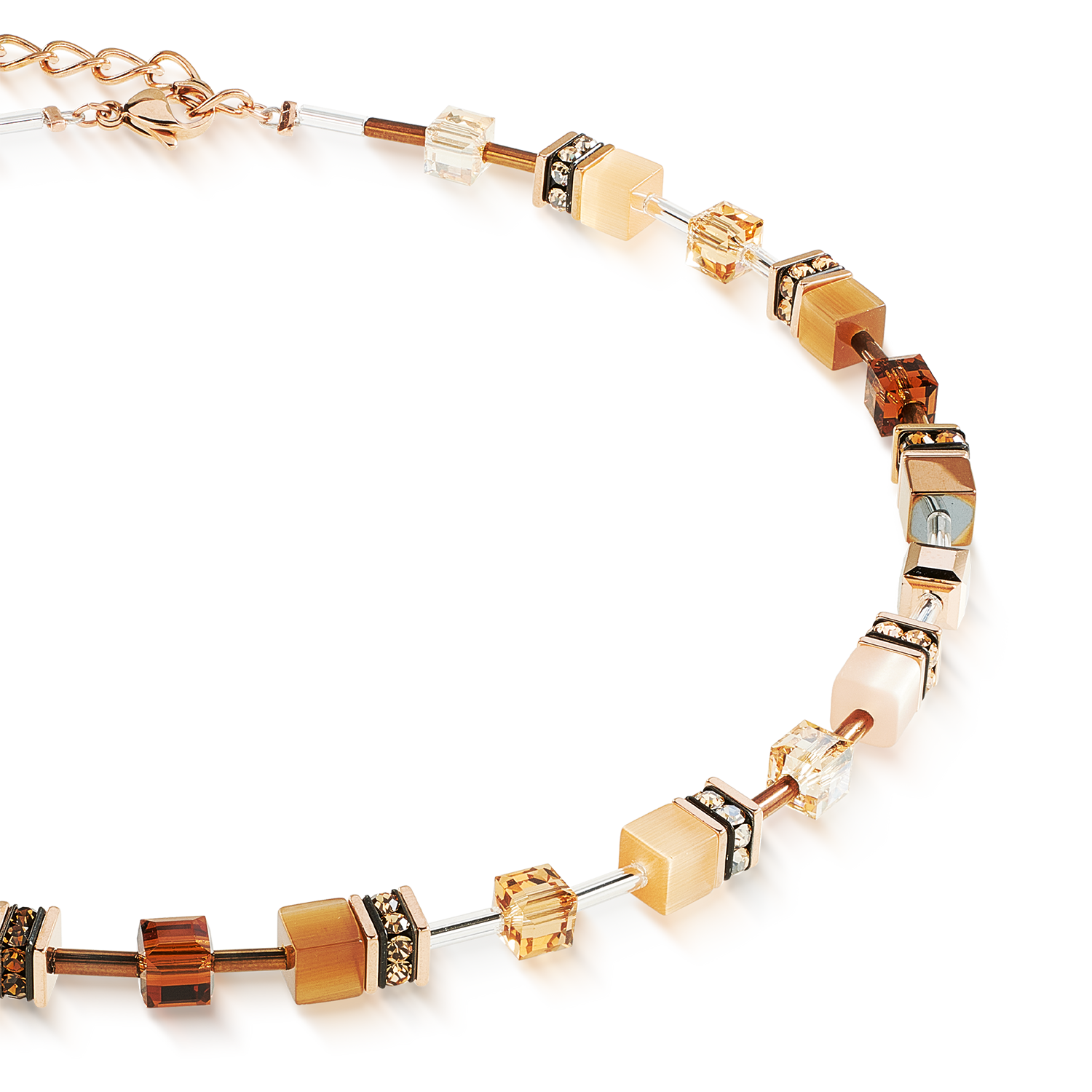 GeoCUBE® Iconic Necklace Mocha Mousse