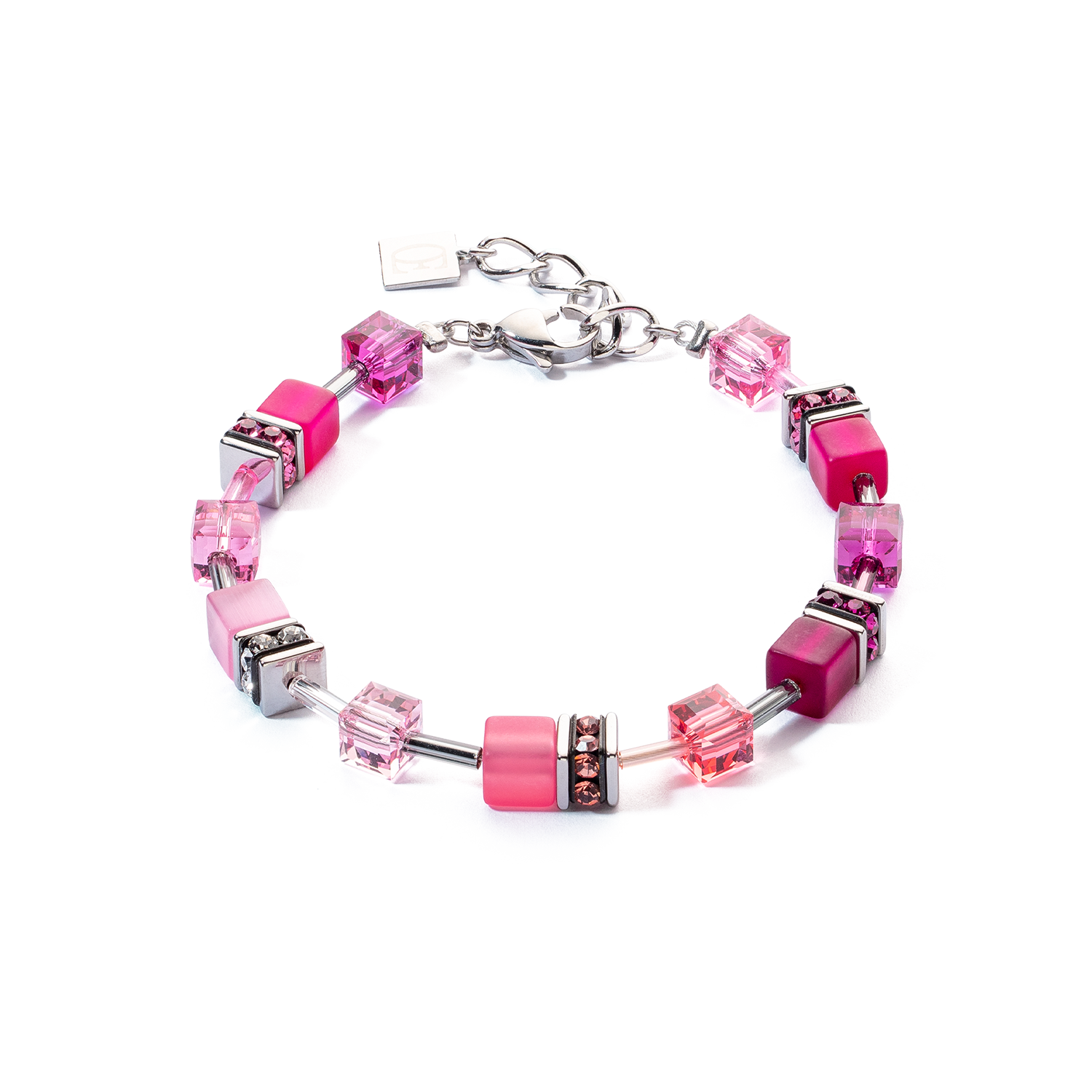 GeoCUBE® Iconic bracelet Viva Magenta