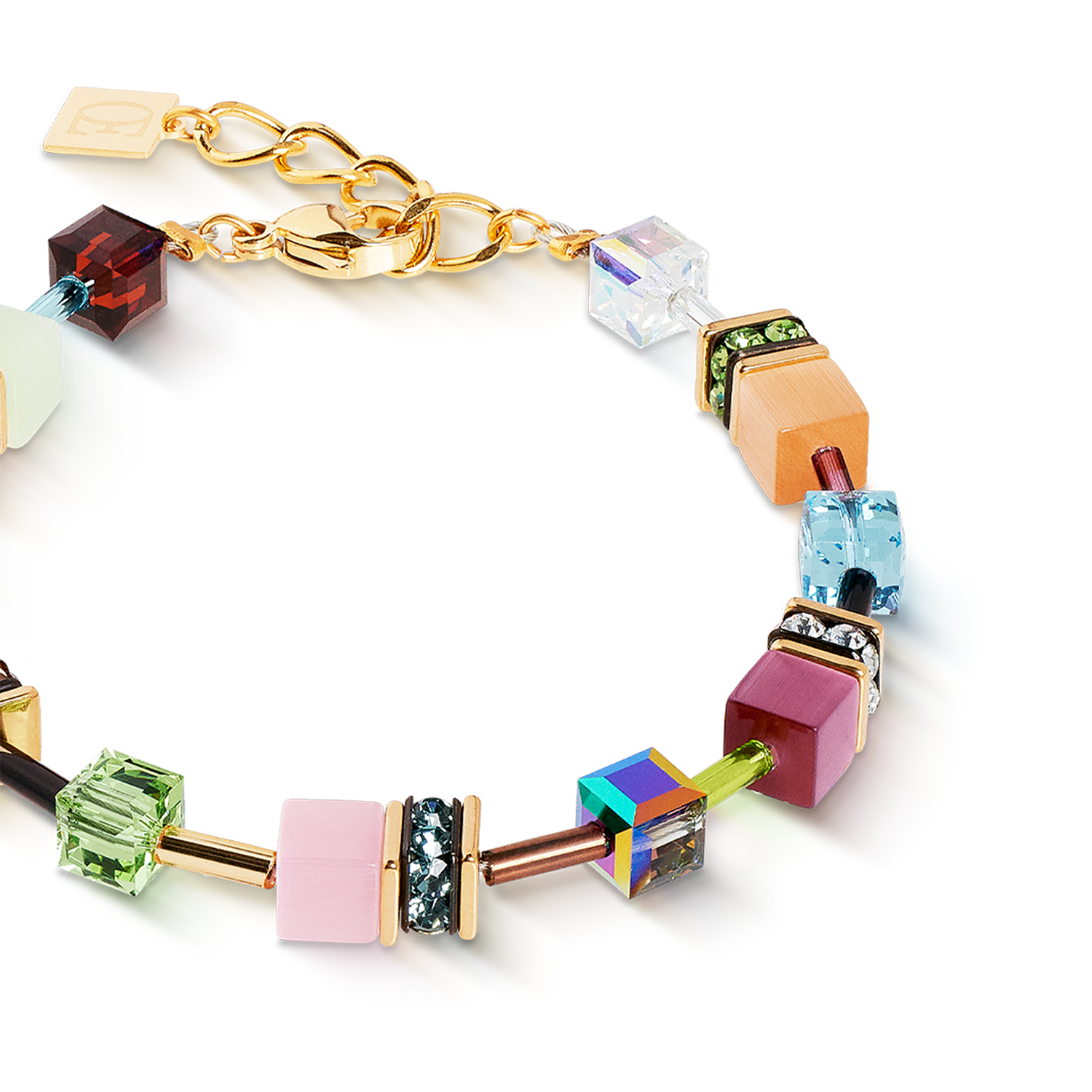 GeoCUBE® Iconic bracelet Art Nouveau gold