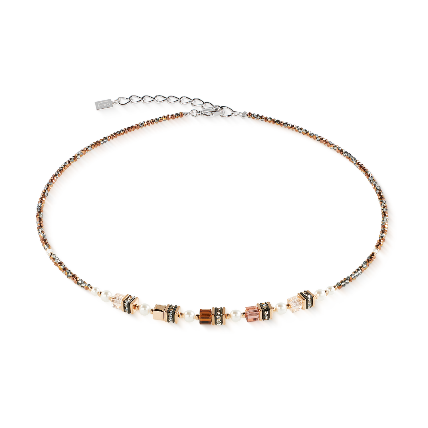 Sparkling Princess necklace Mocha Mousse