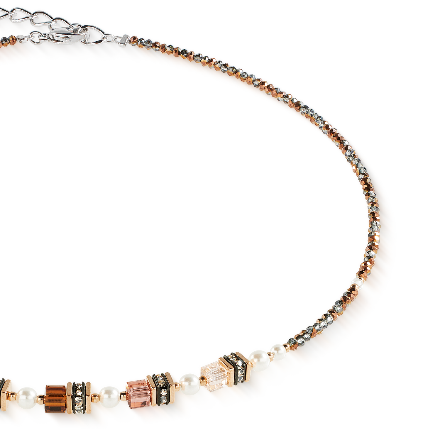 Sparkling Princess necklace Mocha Mousse