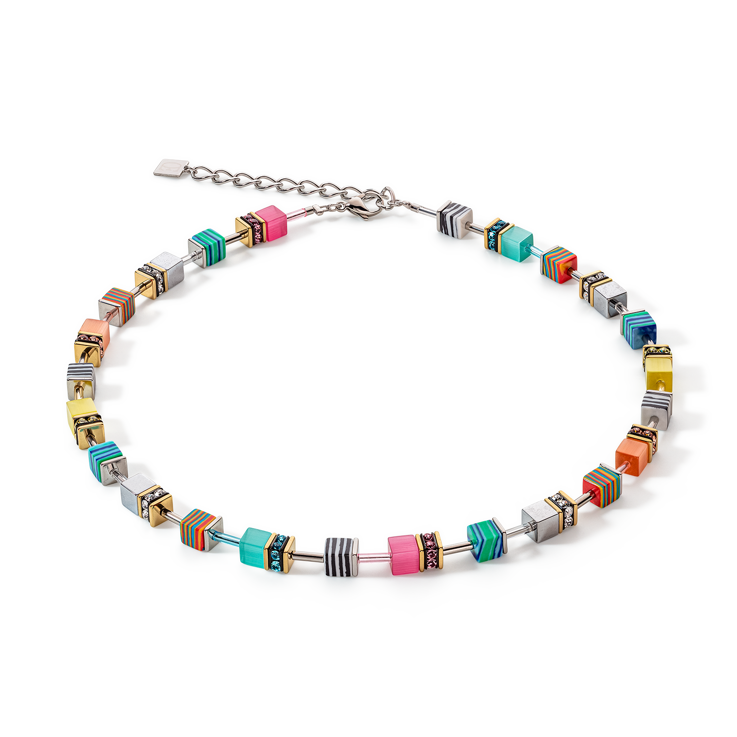 GeoCUBE® Candy necklace multicolour spring