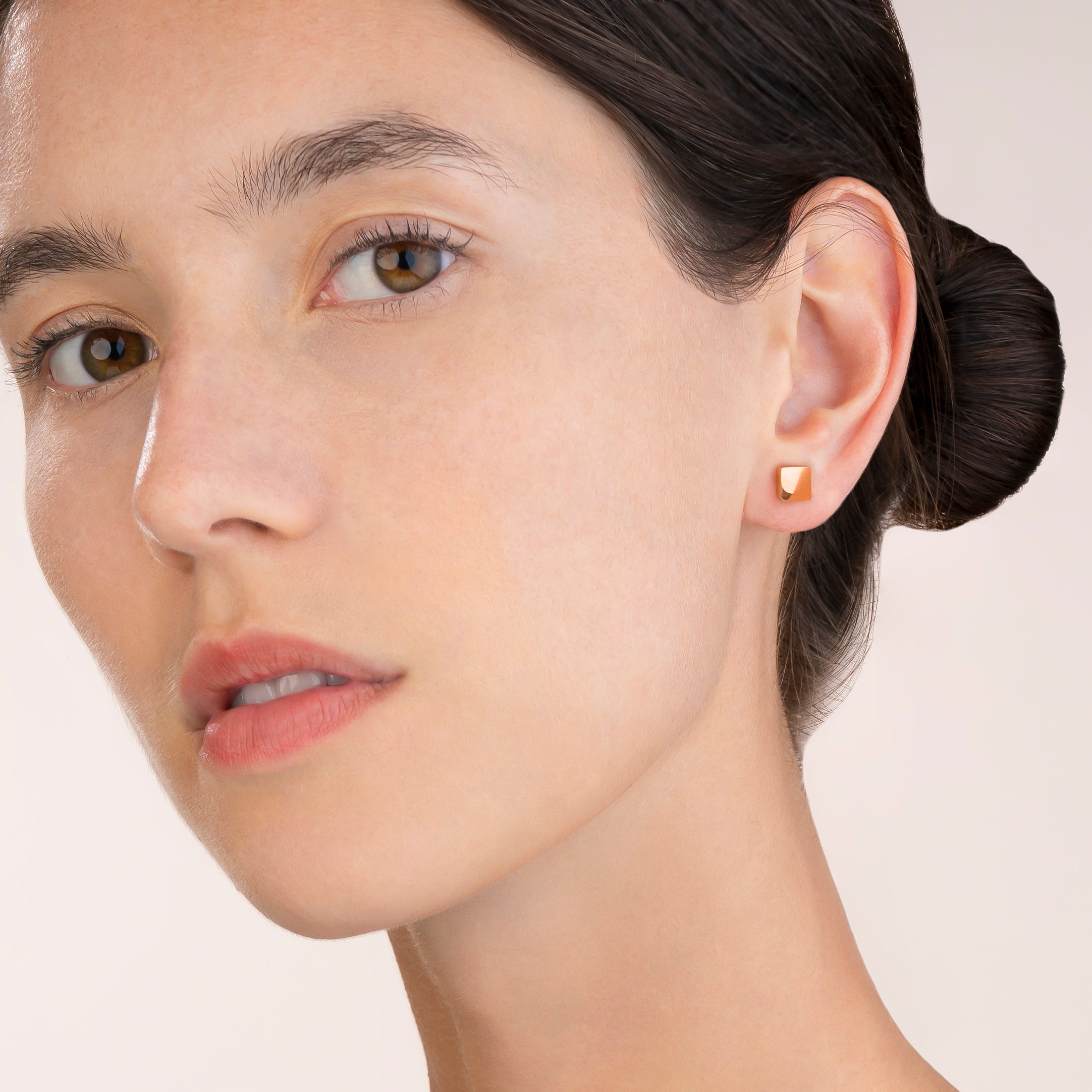 Earrings Square stainless steel rose gold COEUR DE LION Europe