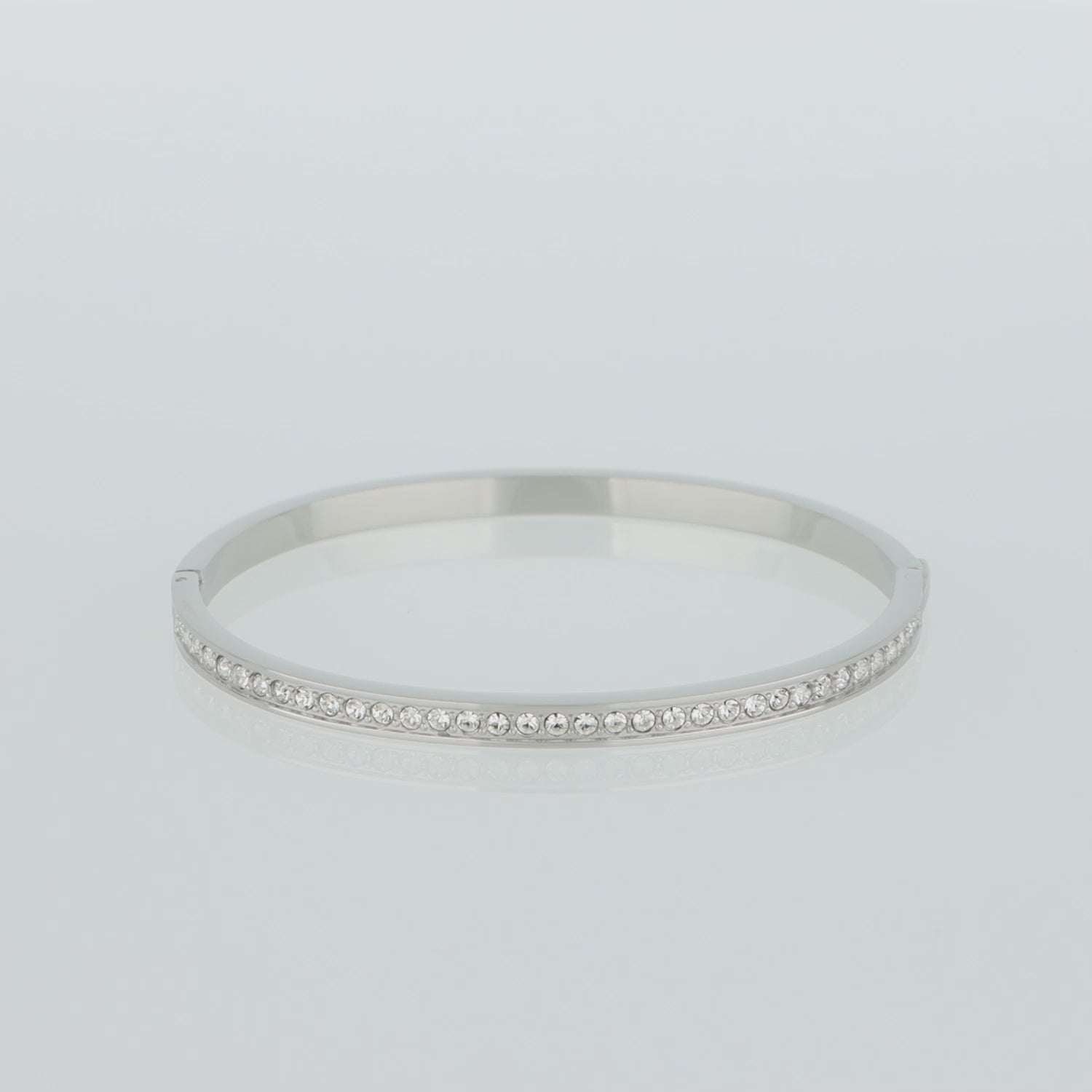 Bangle stainless steel crystals silver crystal 17 COEUR DE LION Europe