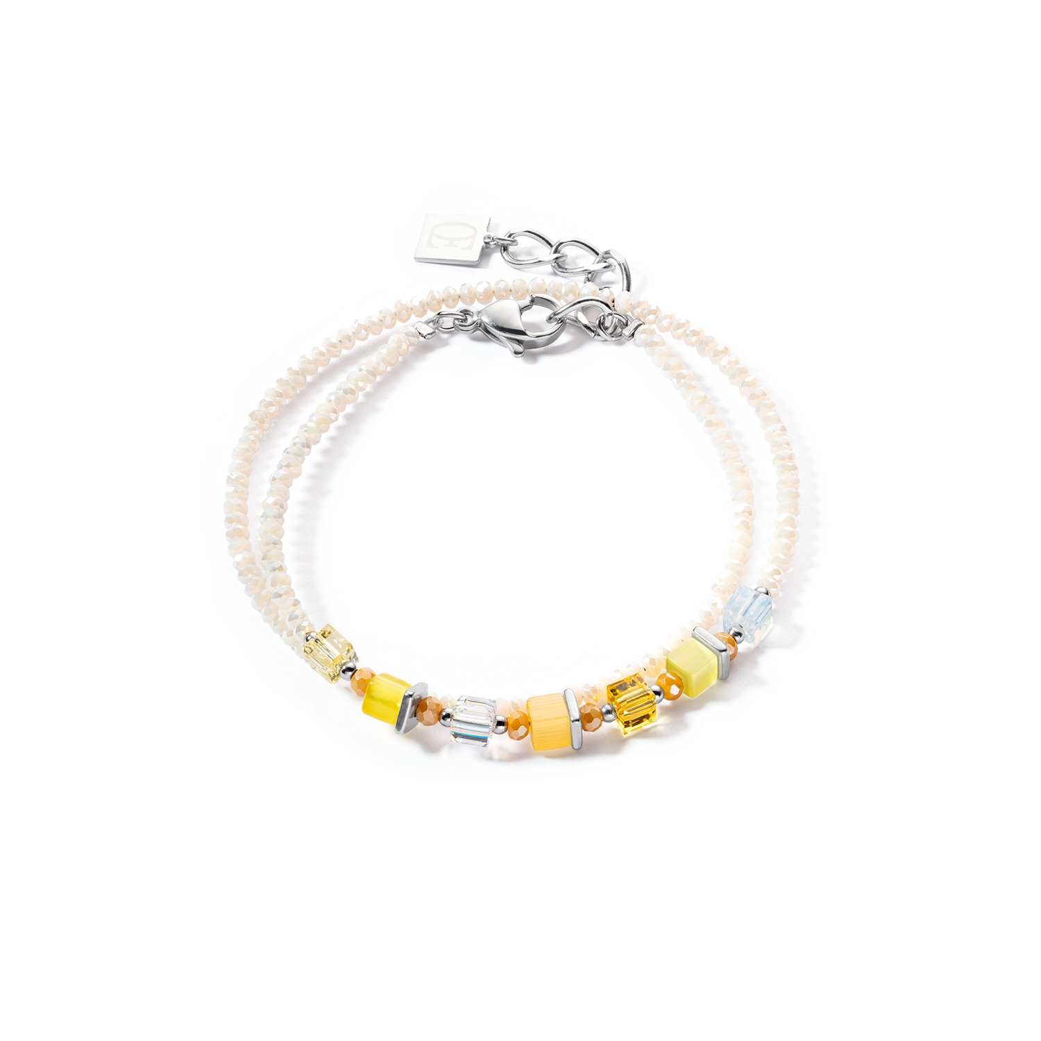 Joyful Colours Wrap bracelet silver yellow