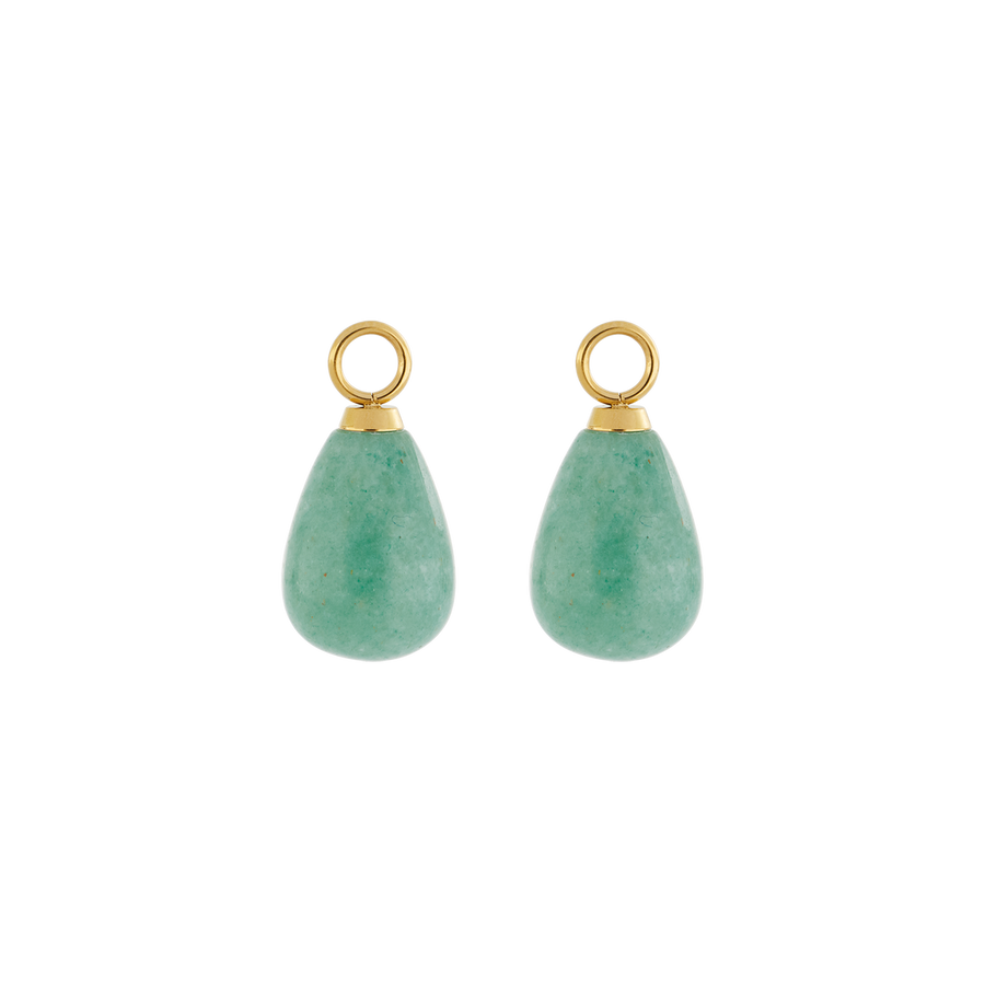 EAR ME UP Charm Drops Gold-Green