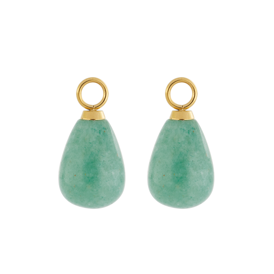 EAR ME UP Charm Drops Gold-Green