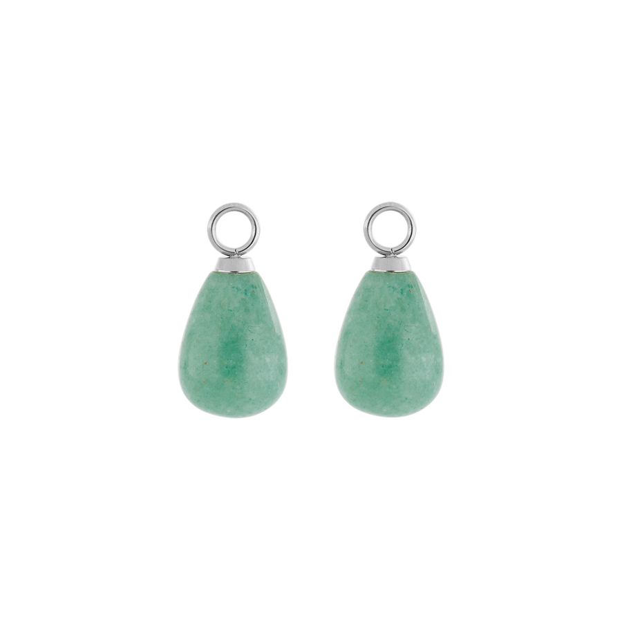 EAR ME UP Charm Drops Silver-Green