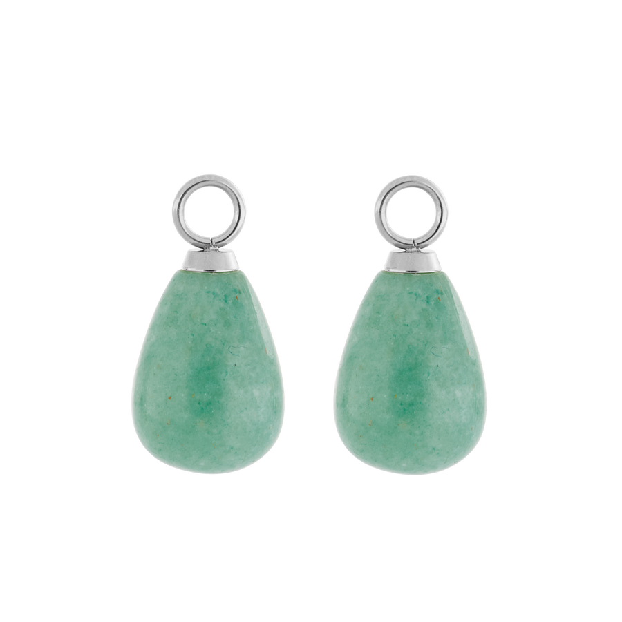 EAR ME UP Charm Drops Silver-Green