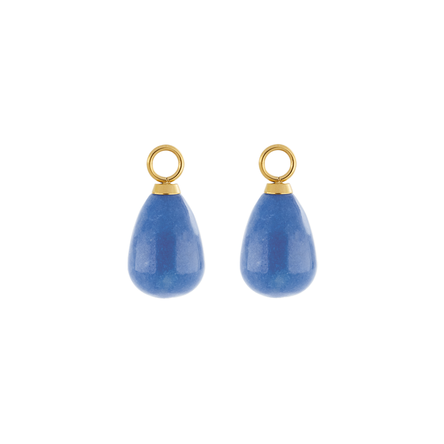 EAR ME UP Charm Drops Gold-Blue
