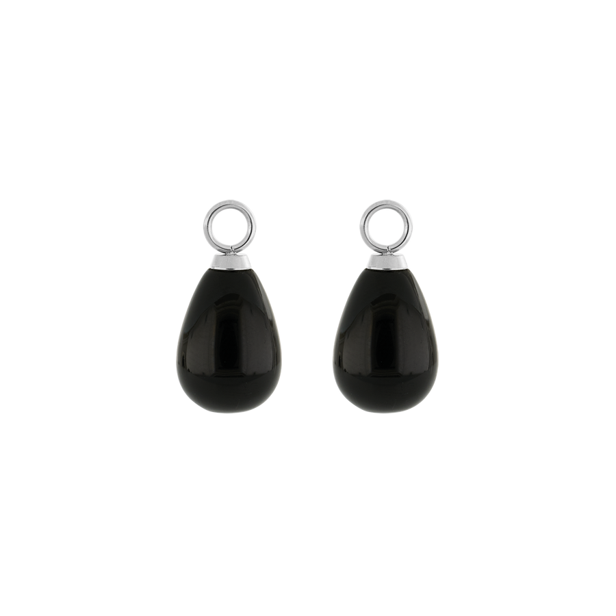 EAR ME UP Charm Drops Silver-Black
