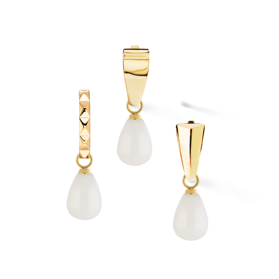 EAR ME UP Charm Drops Gold-White