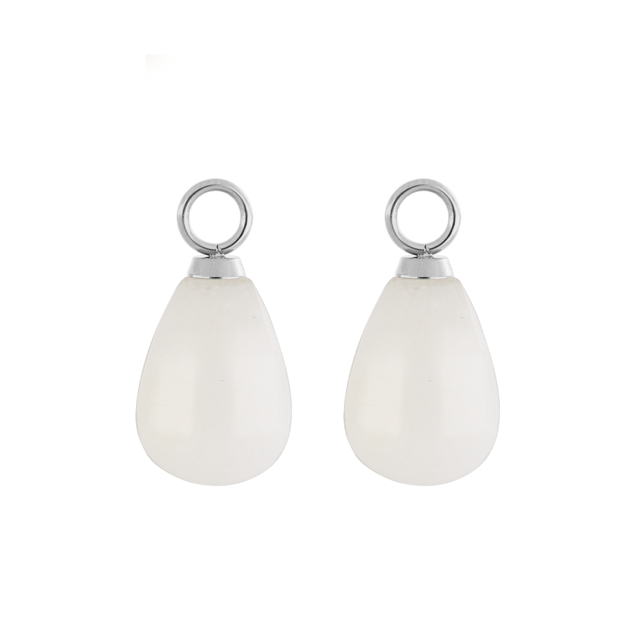 EAR ME UP Charm Drops Silver-White
