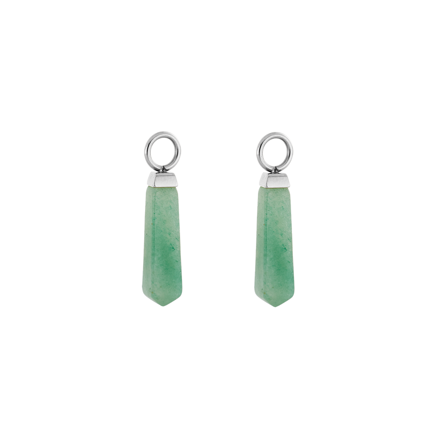 EAR ME UP Charm Obelisk Silver-Green