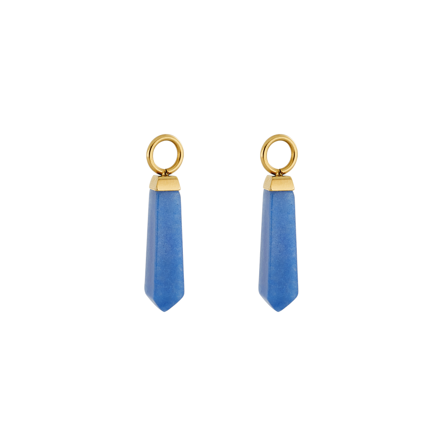 EAR ME UP Charm Obelisk Gold-Blue