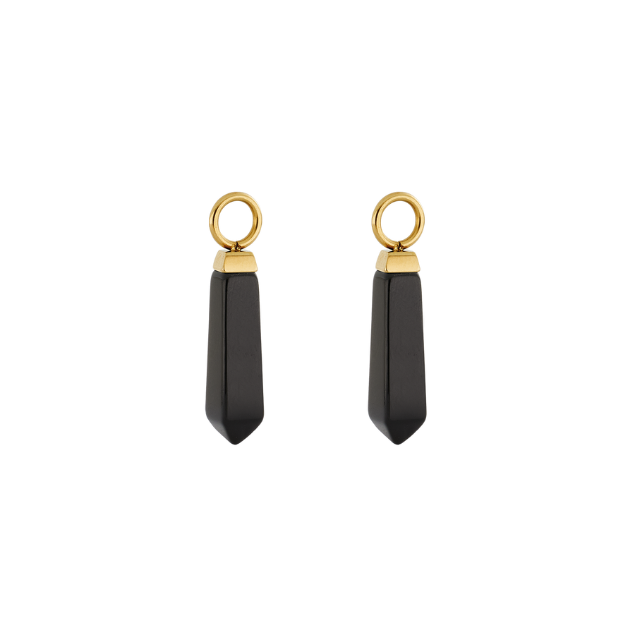 EAR ME UP Charm Obelisk Gold-Black