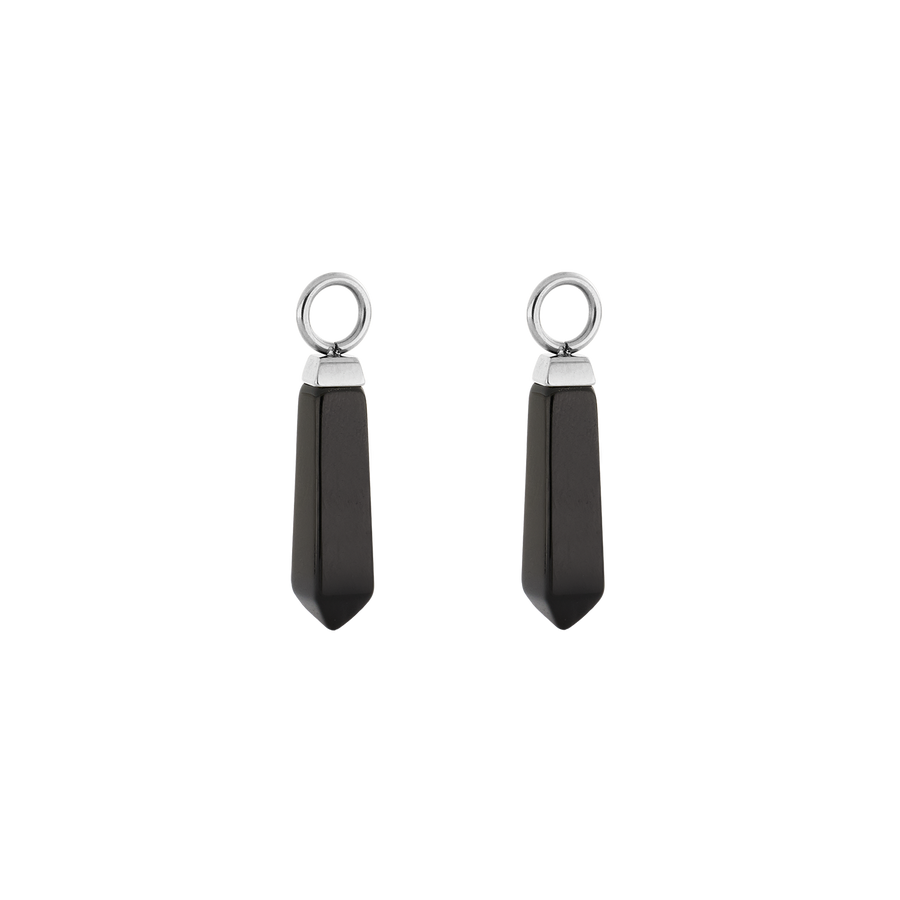 EAR ME UP Charm Obelisk Silver-Black