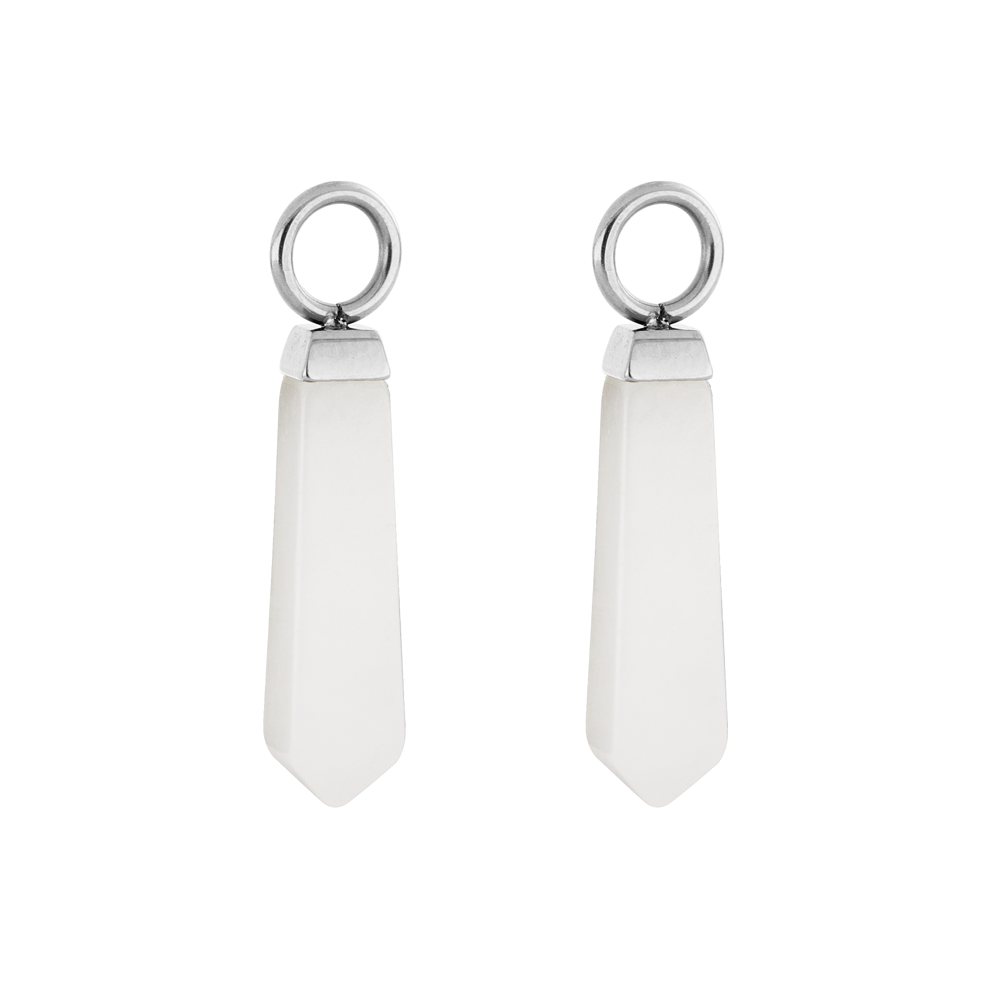 EAR ME UP Charm Obelisk Silver-White
