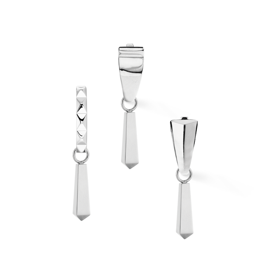 EAR ME UP Charm Obelisk Silver