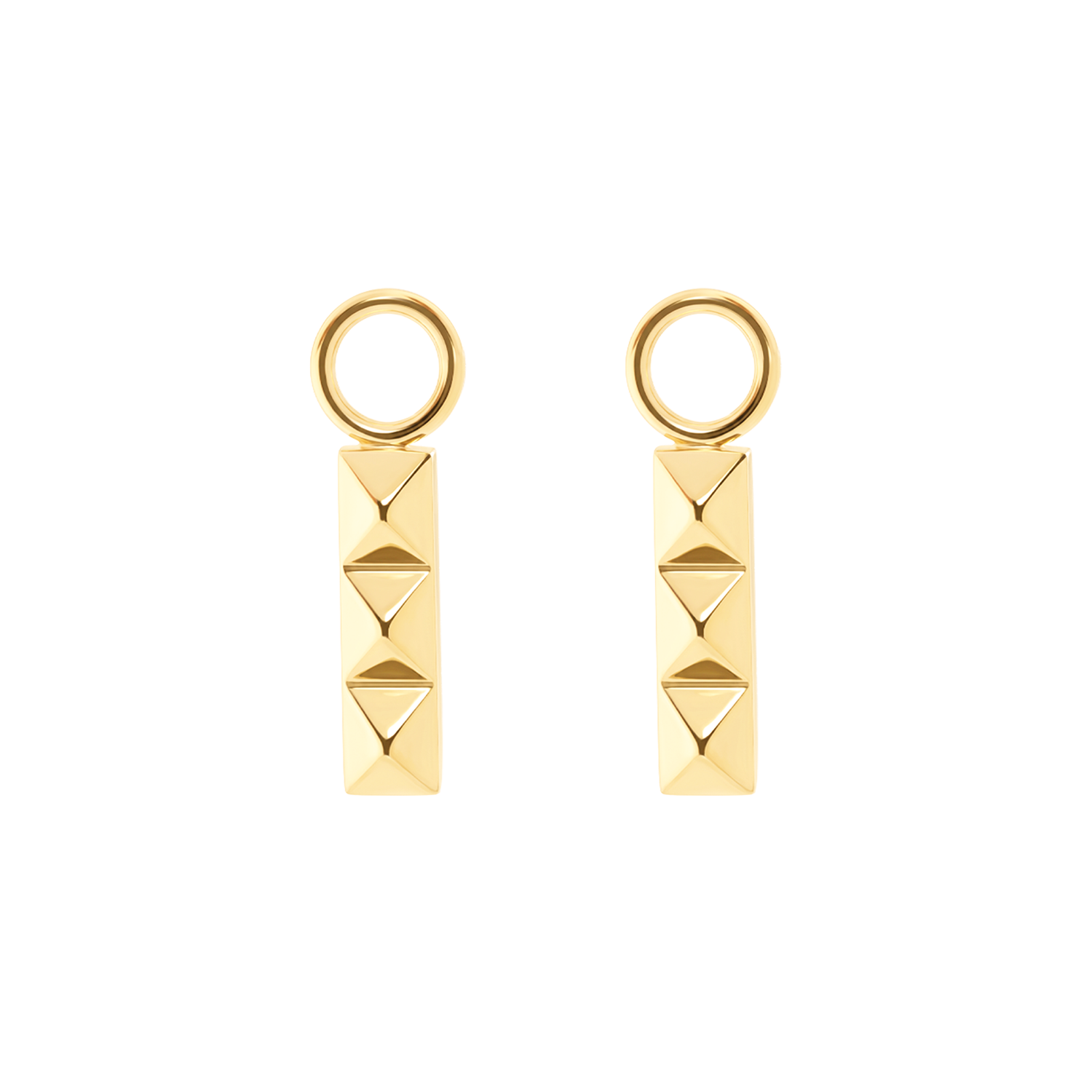 EAR ME UP Charm Spikes Trio Bar gold