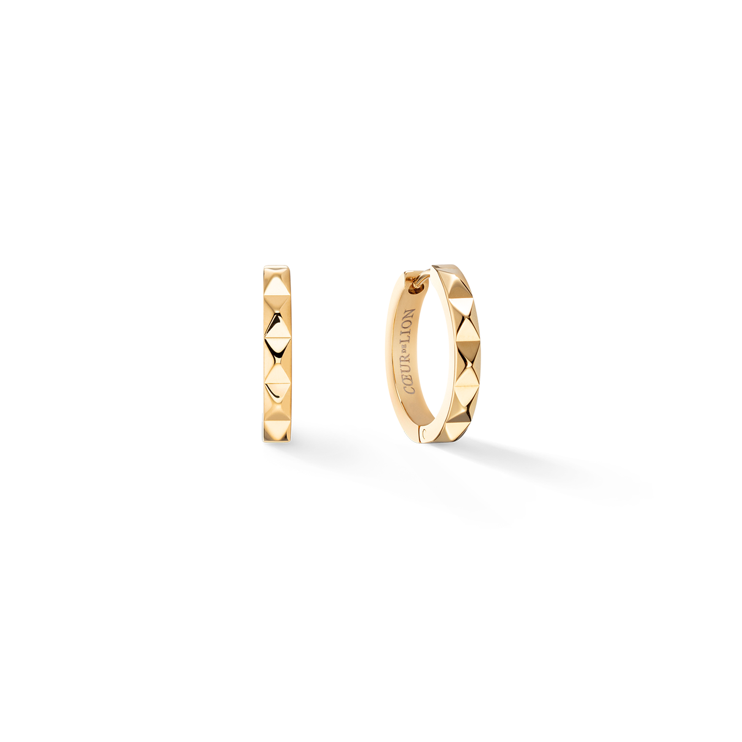 Earrings Hoop Spikes 12 gold