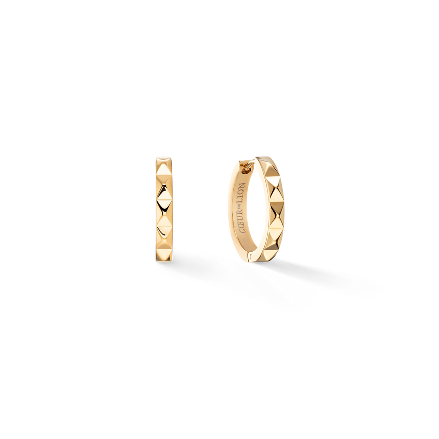 Earrings Hoop Spikes 12 gold