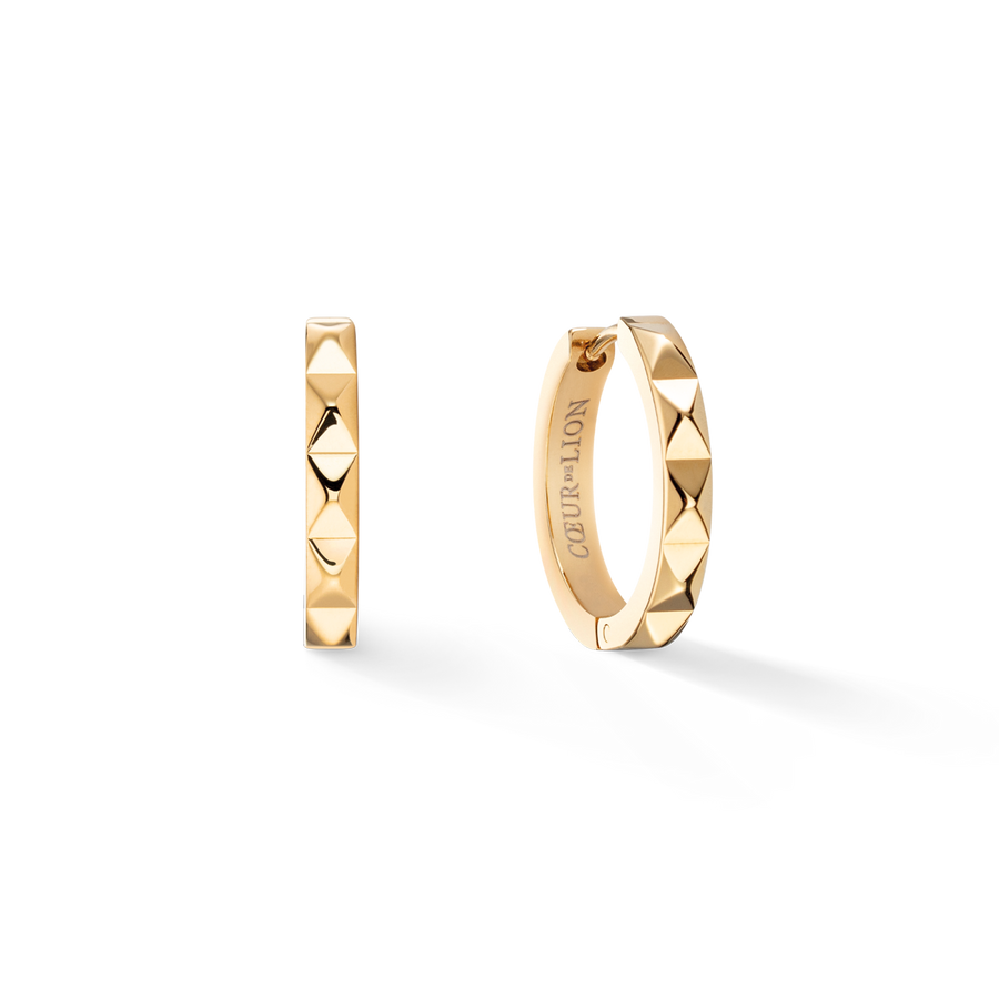 Hoop earrings Spikes 23 gold