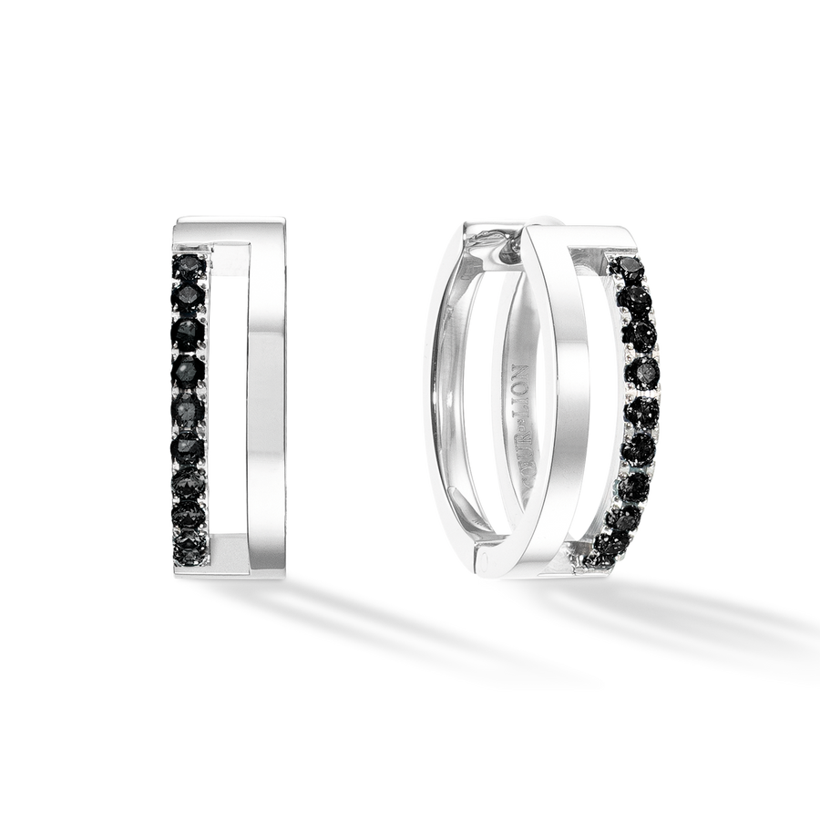 Eternal Unity Hoops silver-black
