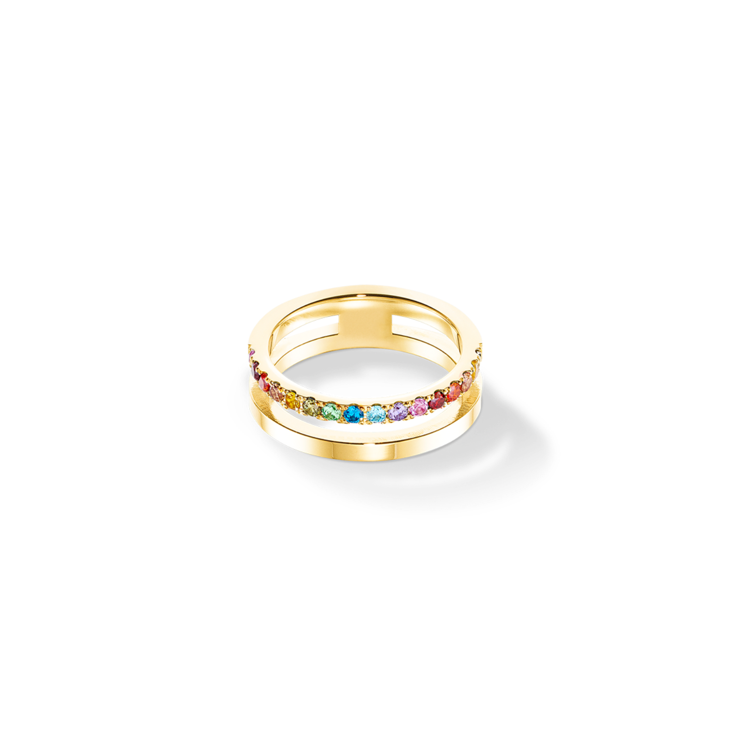 Eternal Unity Ring gold-rainbow
