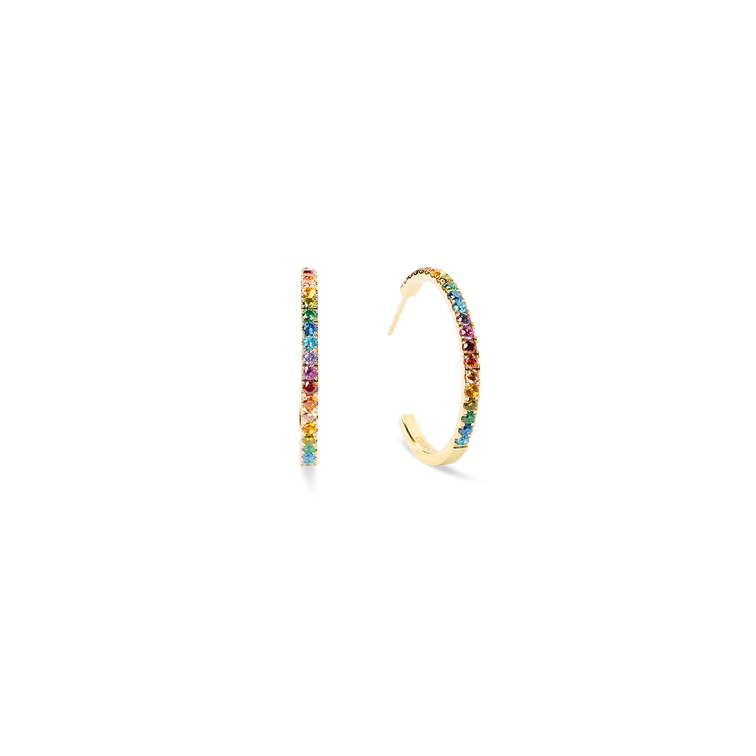 Eternal Love Hoop big gold-rainbow
