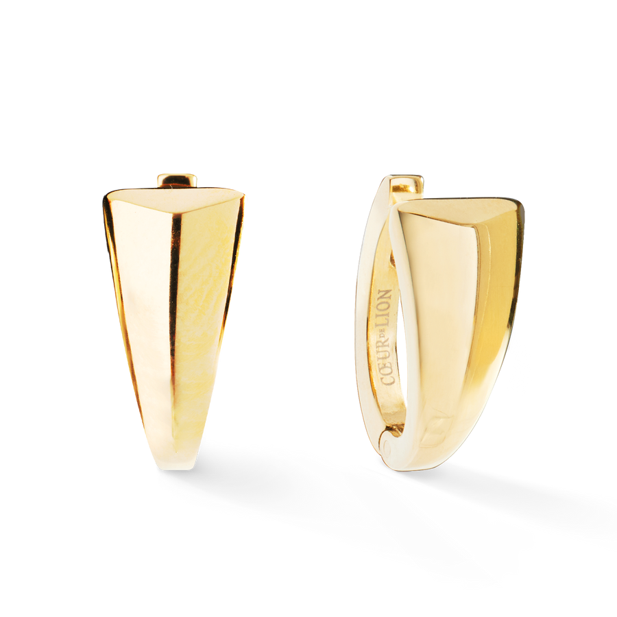 EAR ME UP Creole Tapered Gold