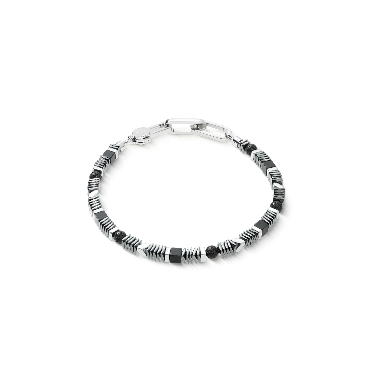 Bracelet Cadence Shape Mix black-silver
