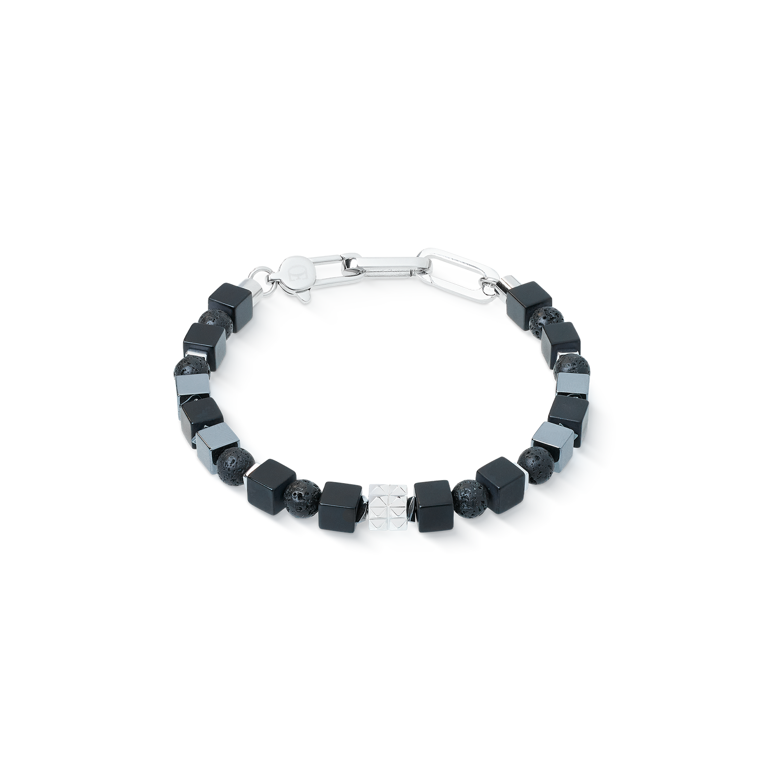Bracelet Spikes Shape Mix black-silver