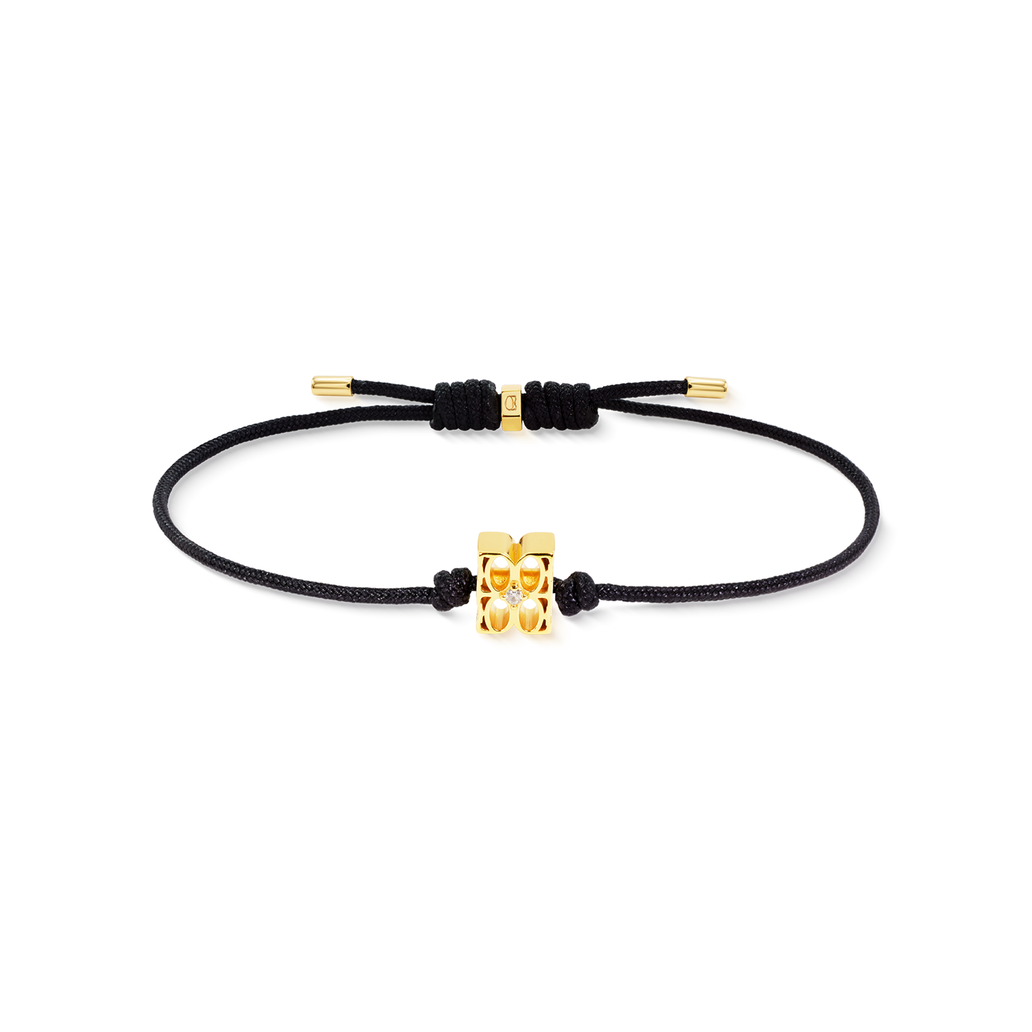 COEUR DE LION Fine Edition Signature Bracelet Black-Gold – Front view