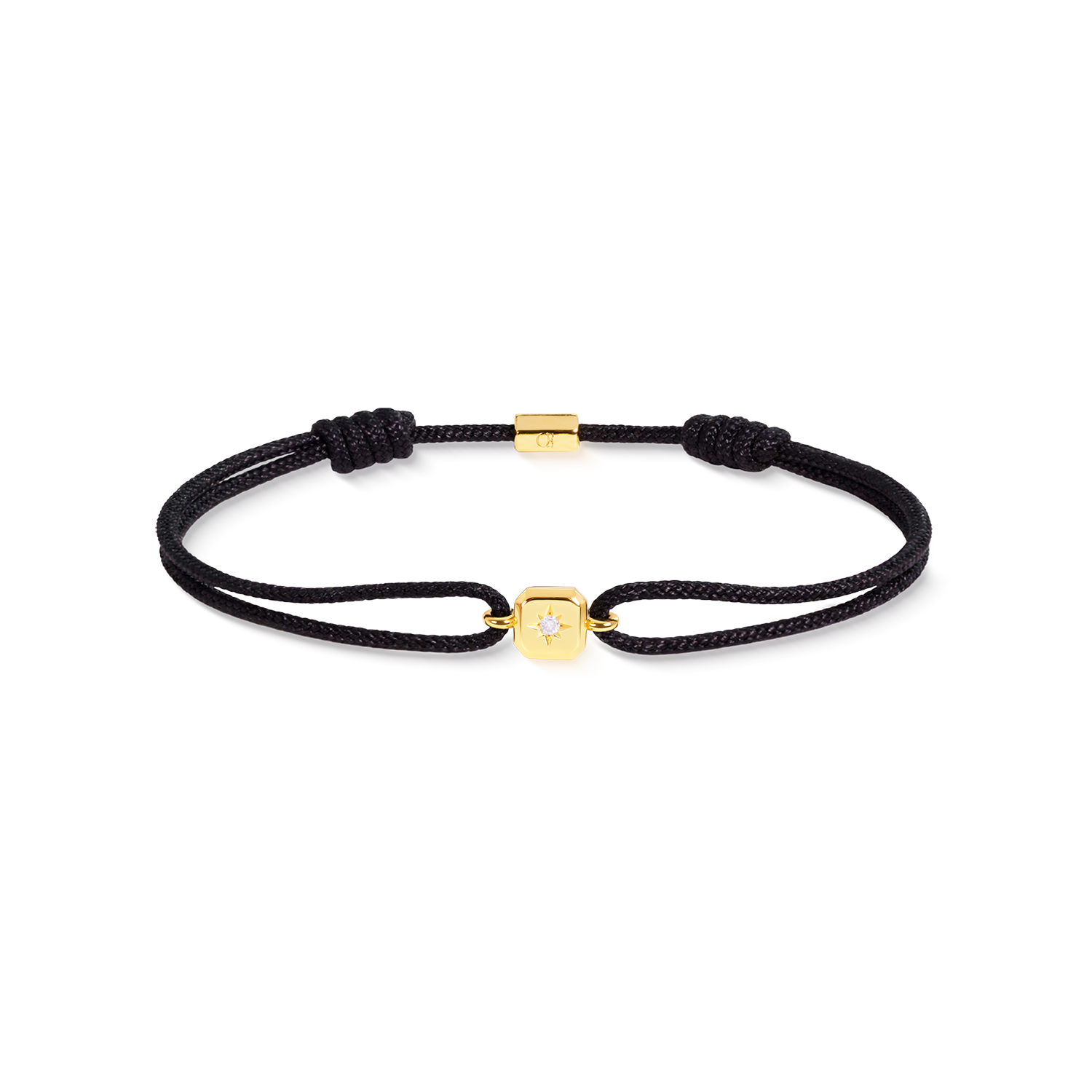 COEUR DE LION Fine Edition Radiant Bracelet Black-Gold – Front view