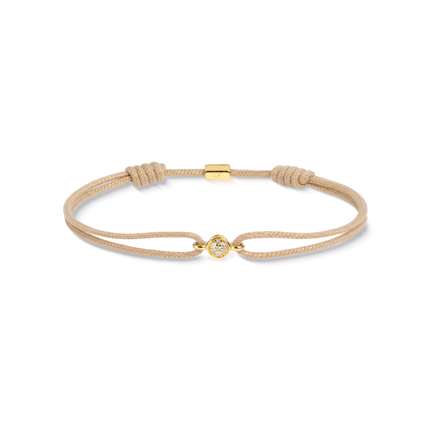COEUR DE LION Fine Edition Brilliant Bracelet Nude-Gold – Front view