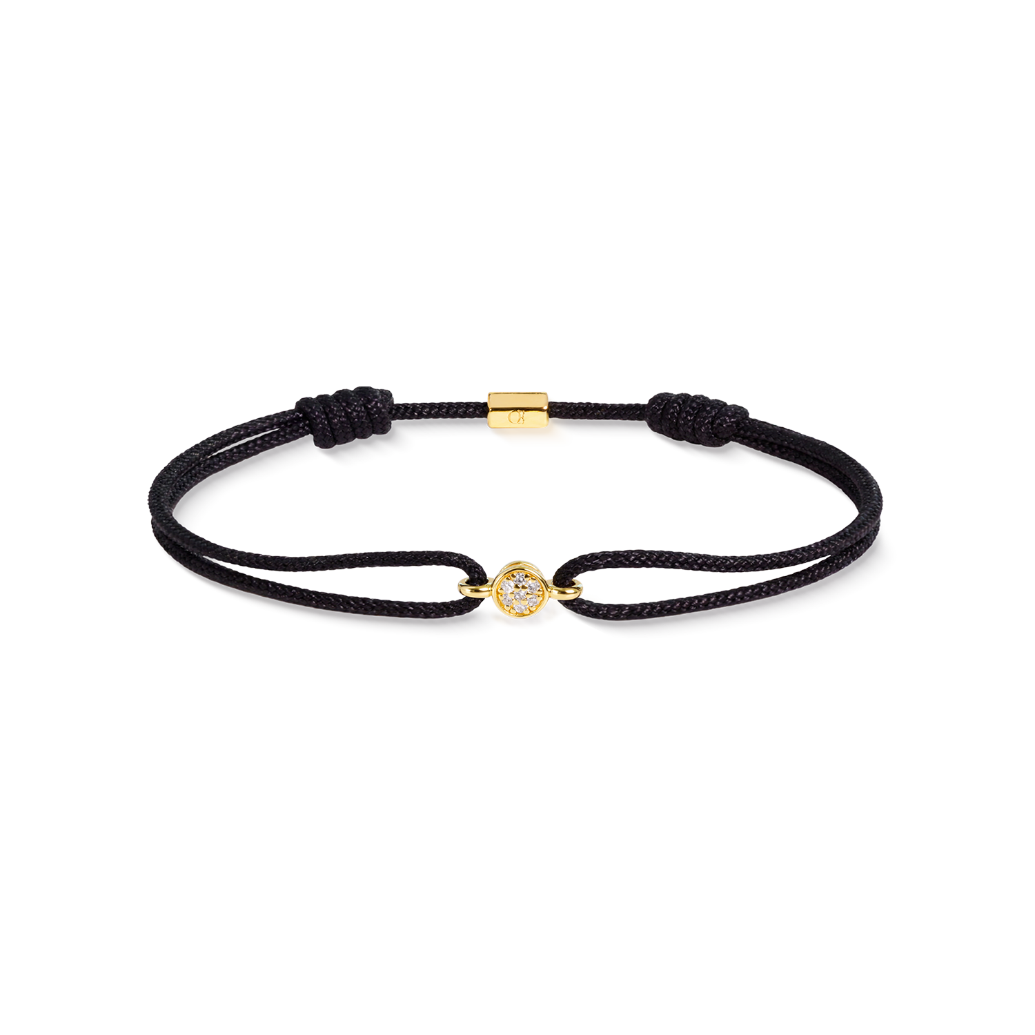 COEUR DE LION Fine Edition Brilliant Bracelet Black-Gold – Front view