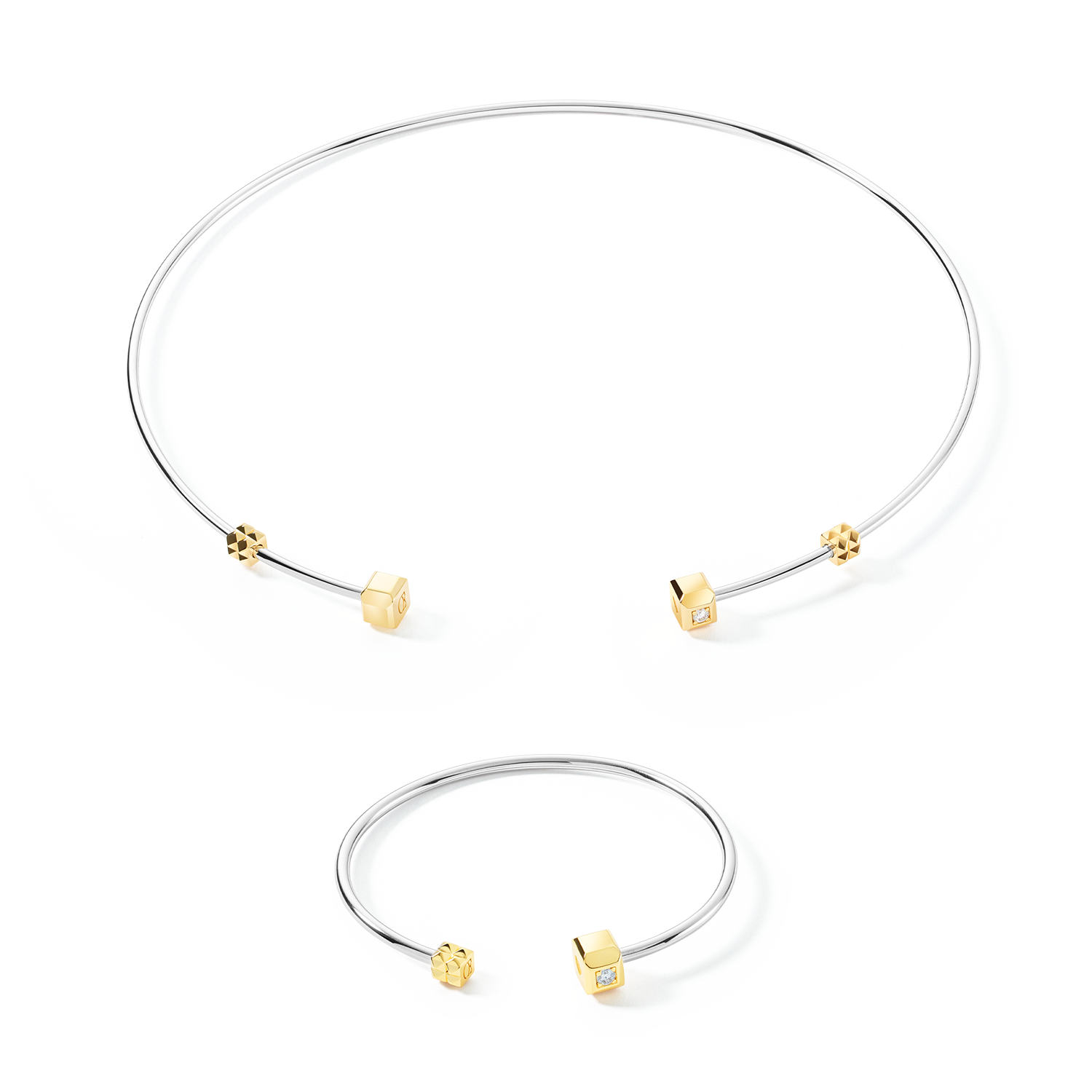 STATEMENT Collection bangle open 17 cm bicolor