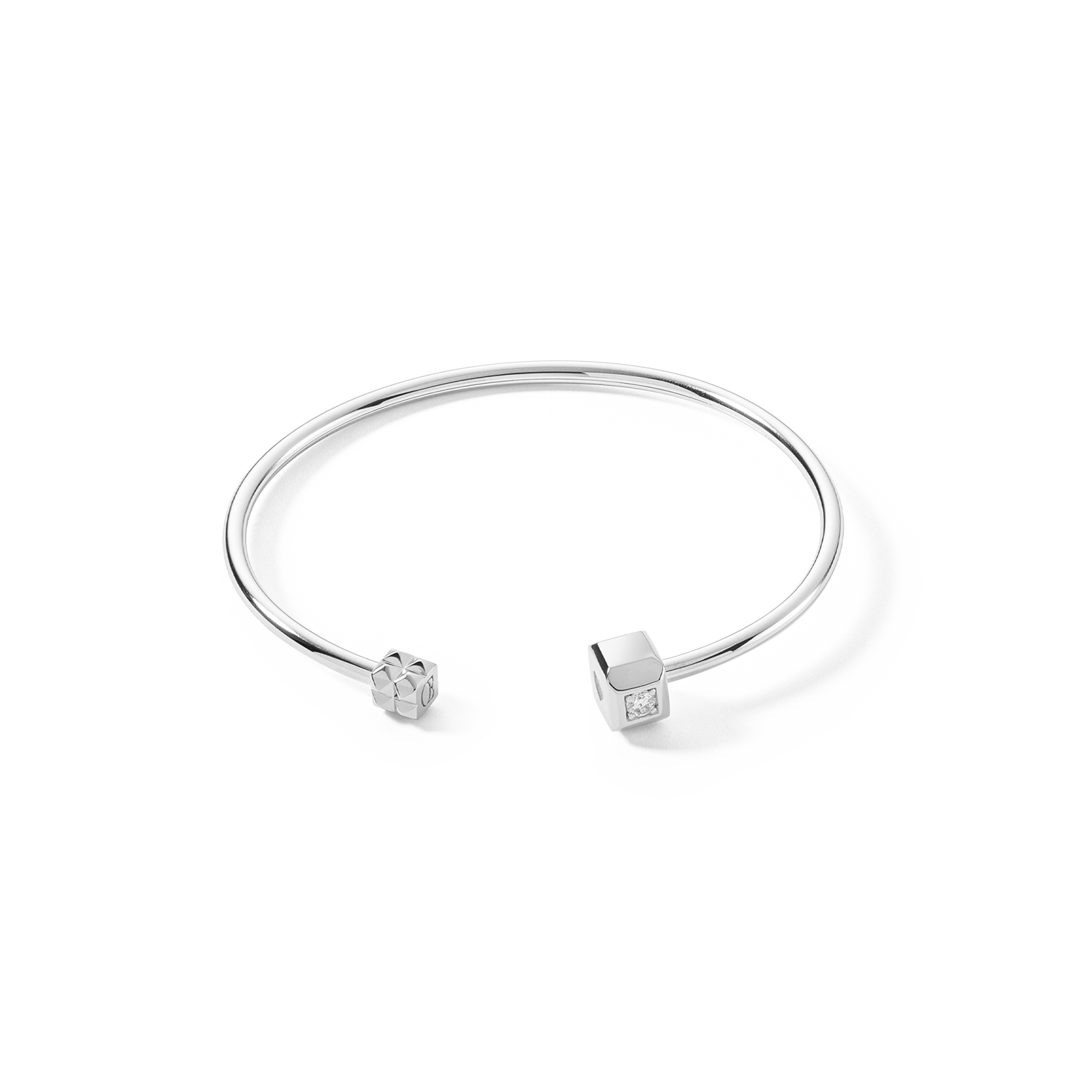 STATEMENT Collection bangle open 19 cm silver