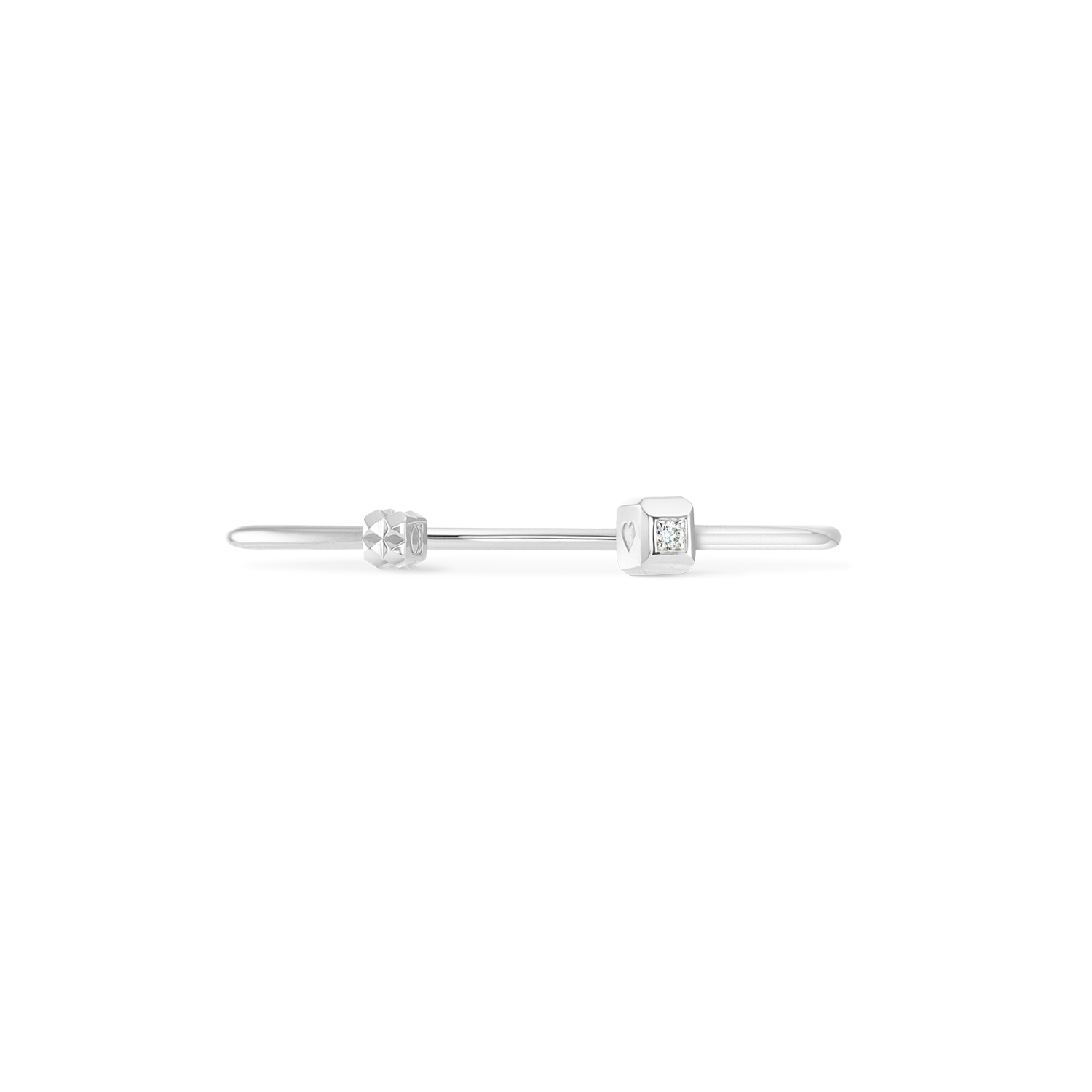 STATEMENT Collection bangle open 19 cm silver
