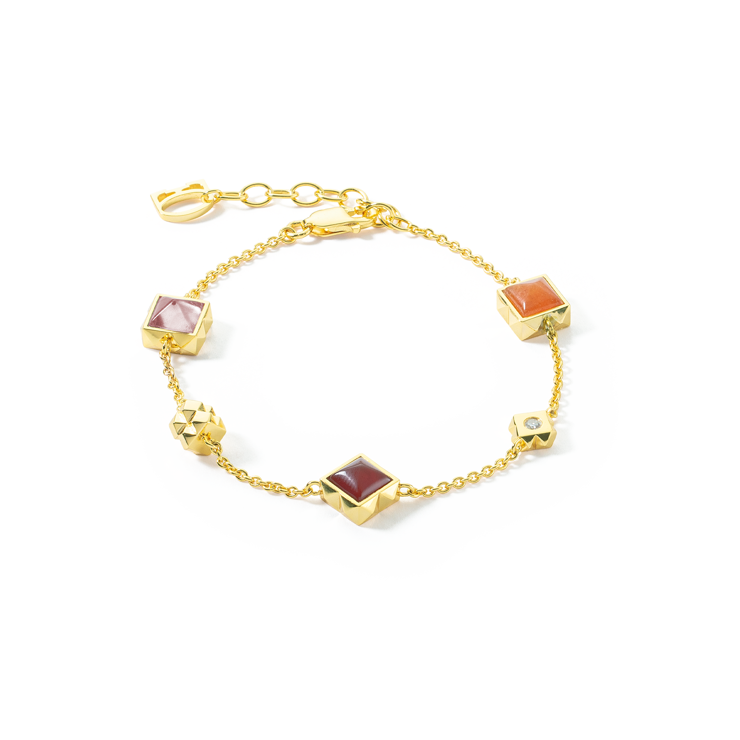 STATION Collection bracelet gold-red